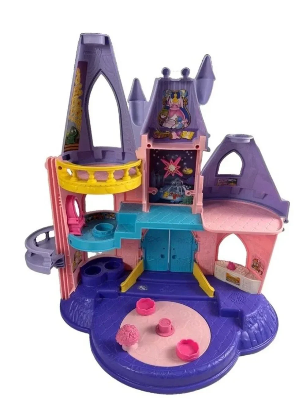Vintage Fisher Price Little People Disney Princess Songs Palace‎ Musical Castle